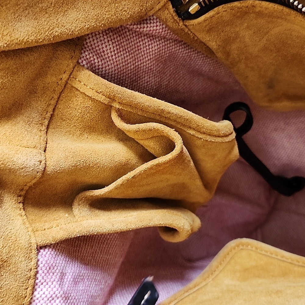 Dooney and Bourke Vintage Suede Leather Heavy Tote Bag - Picture 11 of 14